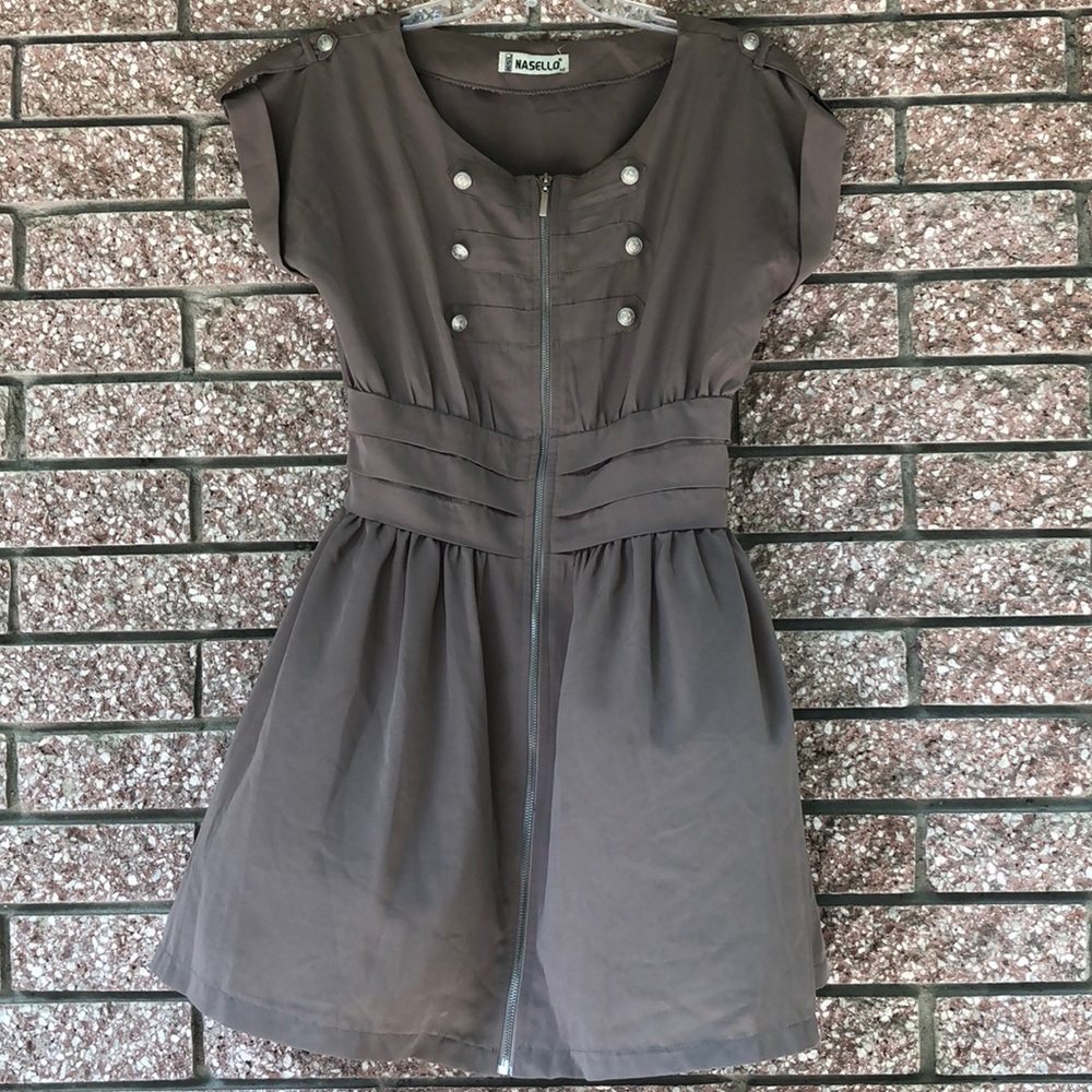 Tan dress/tunic - very versatile material